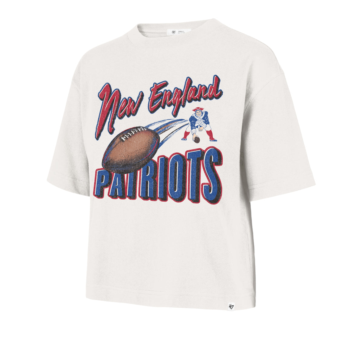 NEW ENGLAND PATRIOTS HISTORIC DIME TIME '47 REED CITY TEE WOMENS
