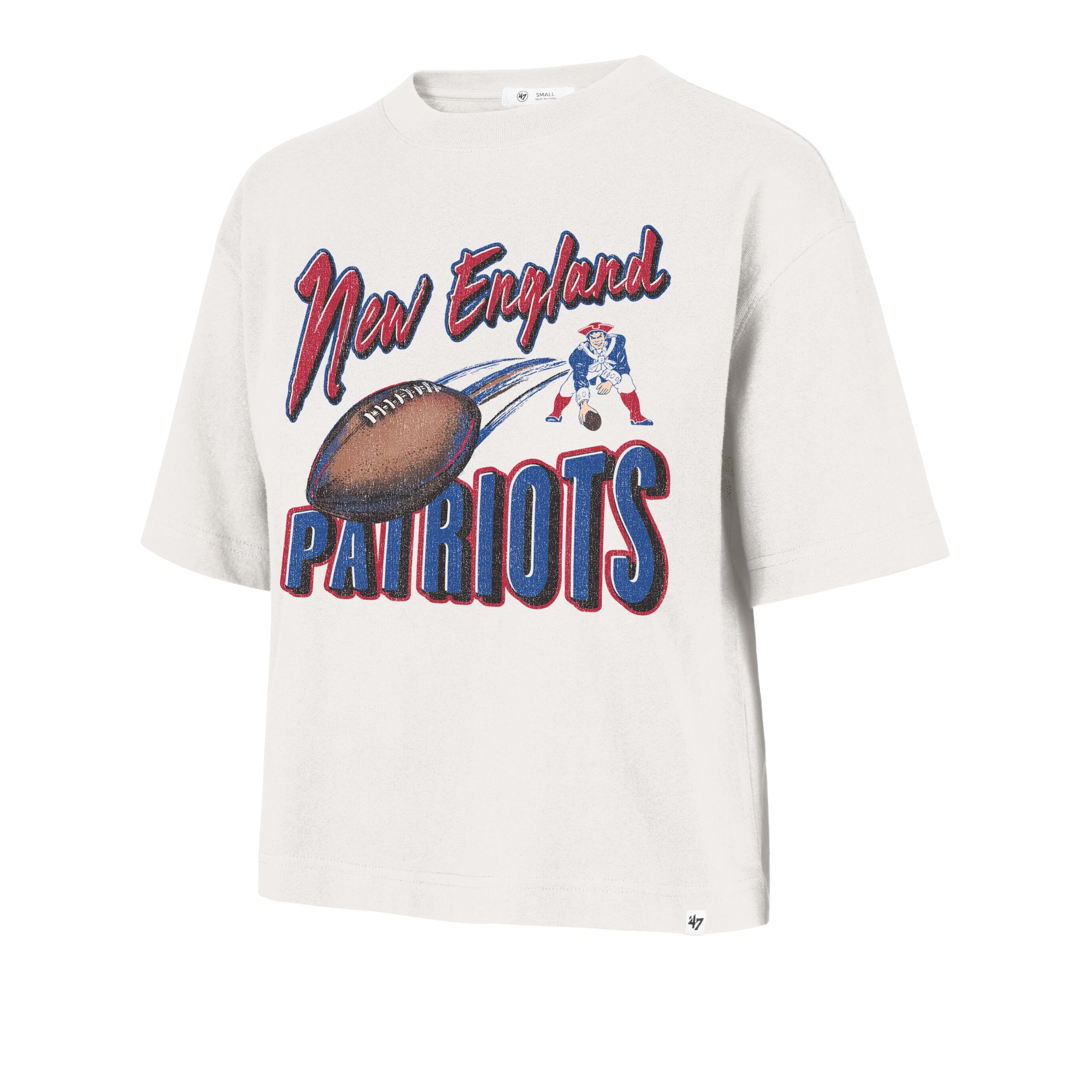 NEW ENGLAND PATRIOTS HISTORIC DIME TIME '47 REED CITY TEE WOMENS