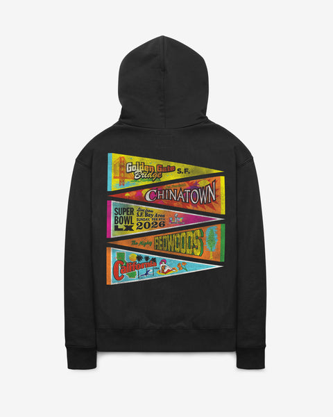 NFL SUPER BOWL LOGO LX PENNANTS '47 FOUNDATION HOOD