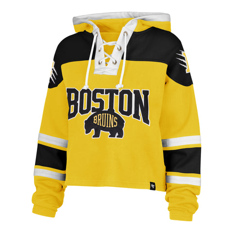 BOSTON BRUINS STADIUM SERIES CROPPED '47 SUPERIOR LACER HOOD WOMENS