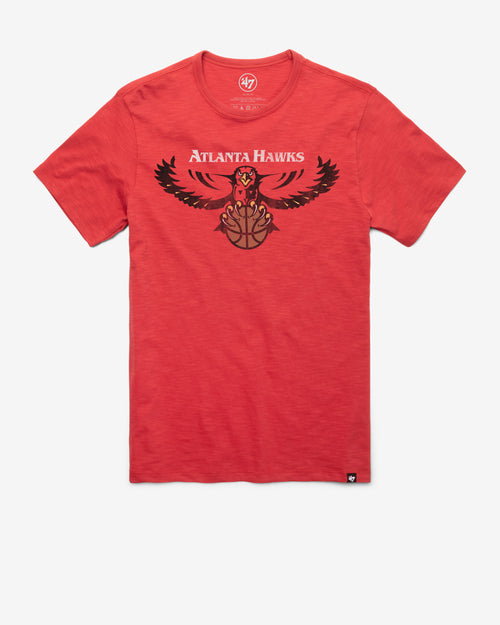 ATLANTA HAWKS HARDWOOD CLASSICS GRIT '47 SCRUM TEE