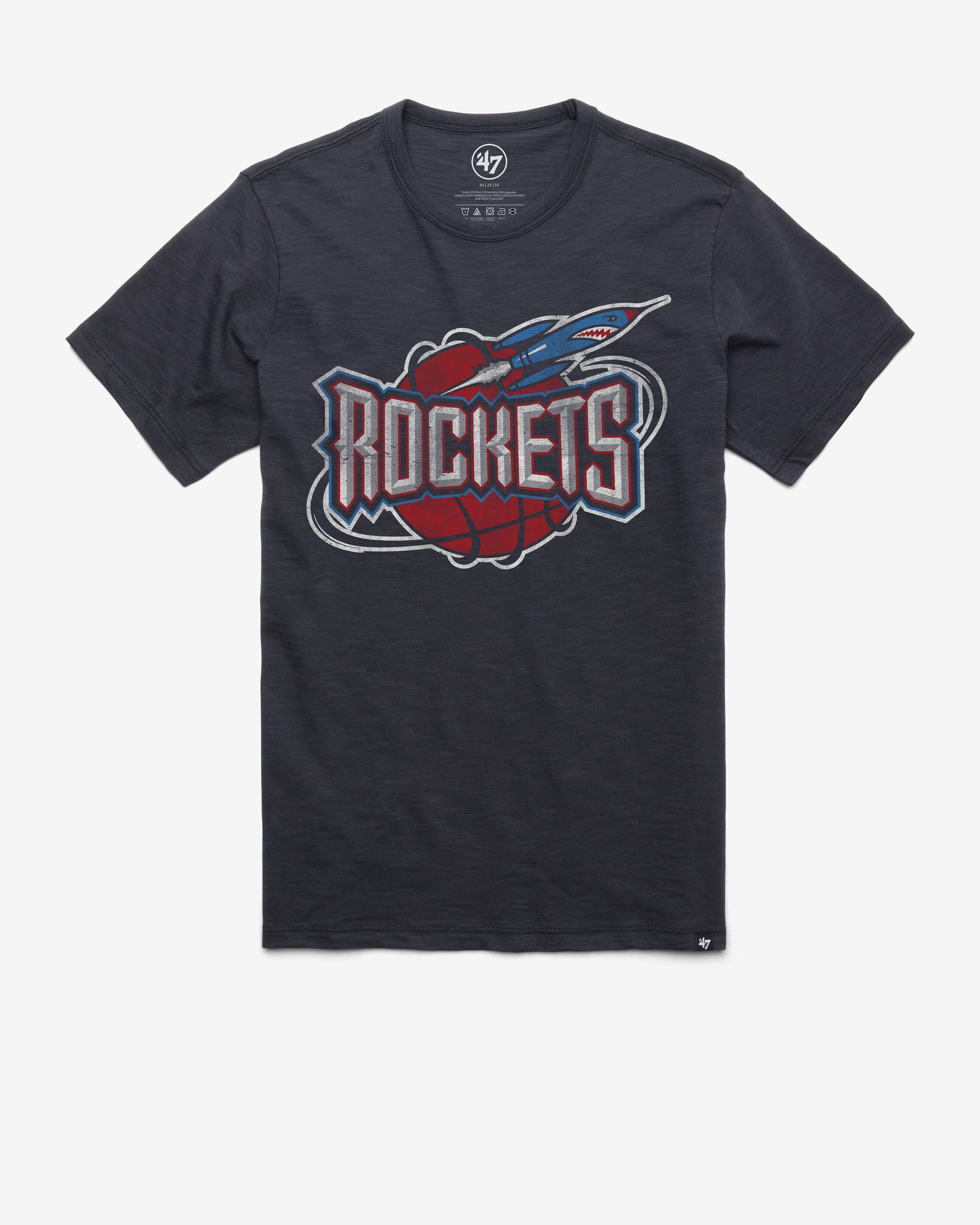 HOUSTON ROCKETS HARDWOOD CLASSICS GRIT '47 SCRUM TEE