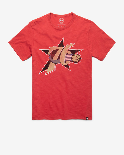 PHILADELPHIA 76ERS HARDWOOD CLASSICS GRIT '47 SCRUM TEE