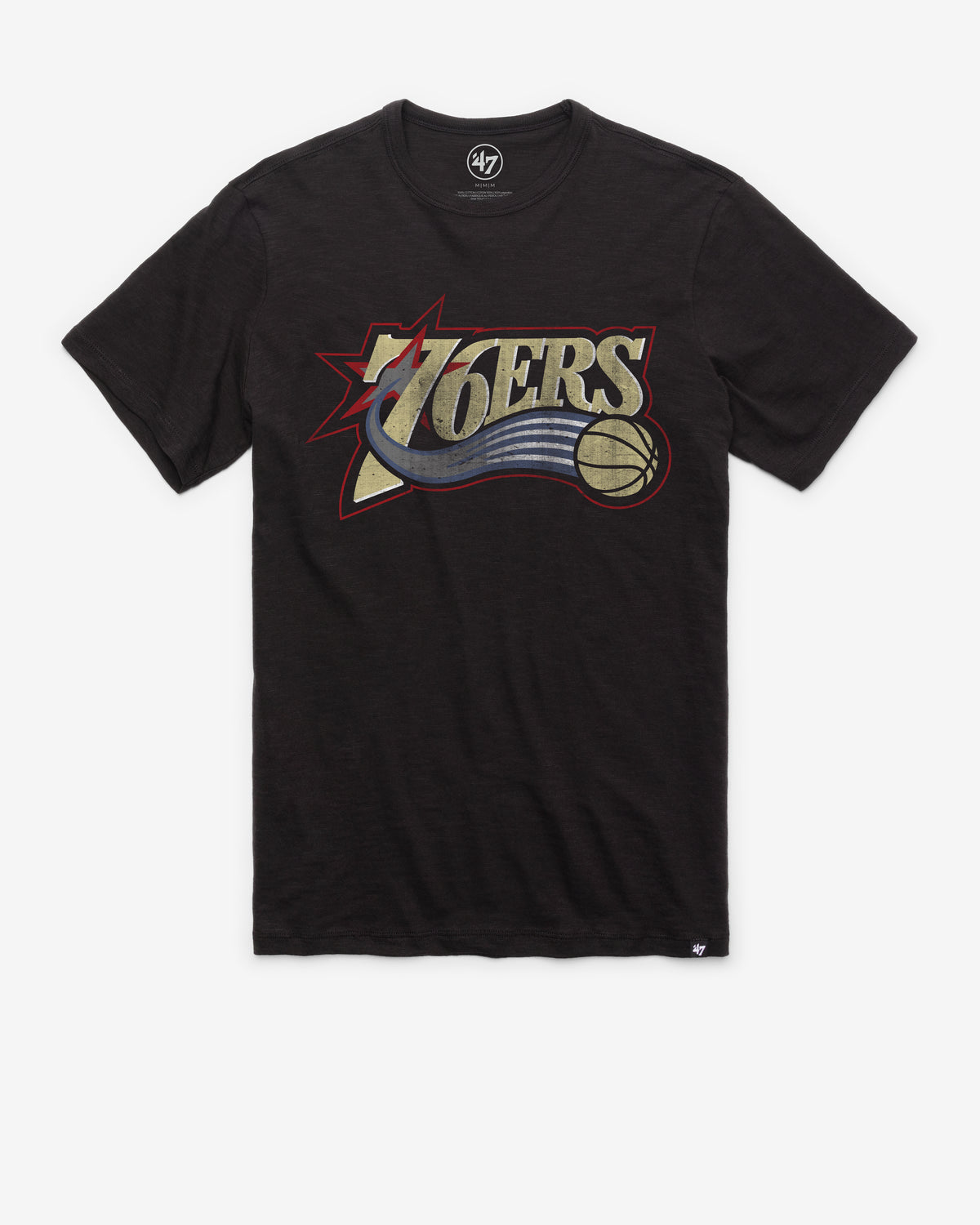 PHILADELPHIA 76ERS HARDWOOD CLASSICS GRIT '47 SCRUM TEE
