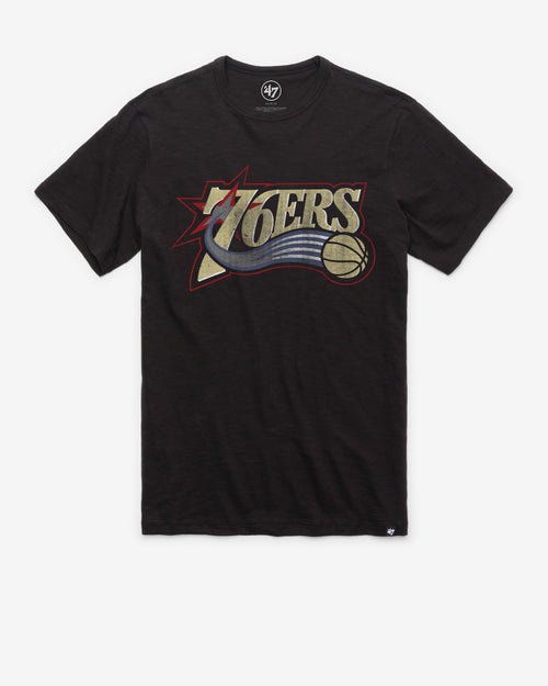 PHILADELPHIA 76ERS HARDWOOD CLASSICS GRIT '47 SCRUM TEE
