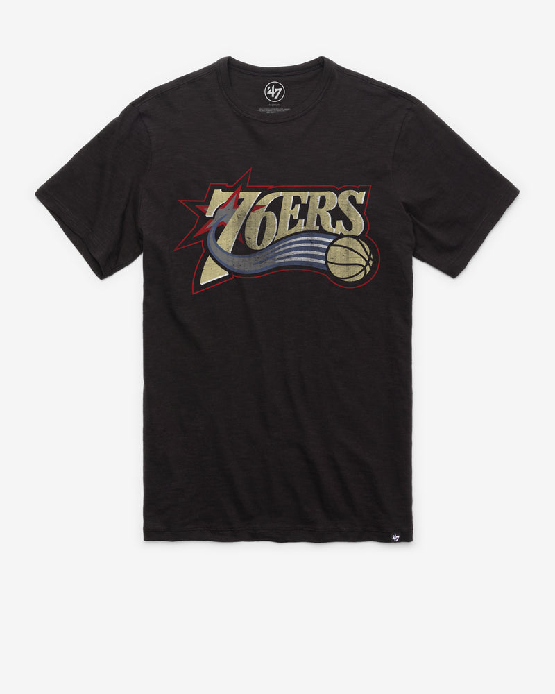 PHILADELPHIA 76ERS HARDWOOD CLASSICS GRIT '47 SCRUM TEE