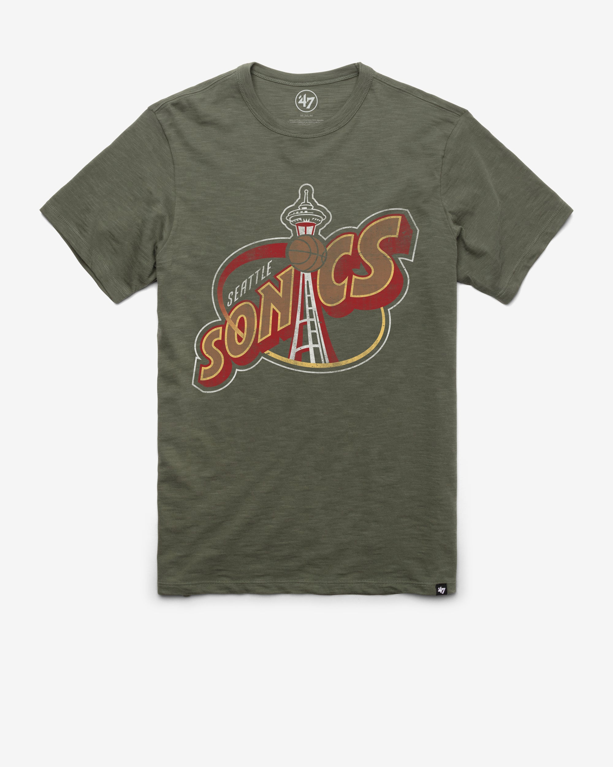 SEATTLE SUPERSONICS HARDWOOD CLASSICS GRIT '47 SCRUM TEE