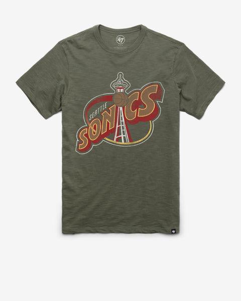 SEATTLE SUPERSONICS HARDWOOD CLASSICS GRIT '47 SCRUM TEE