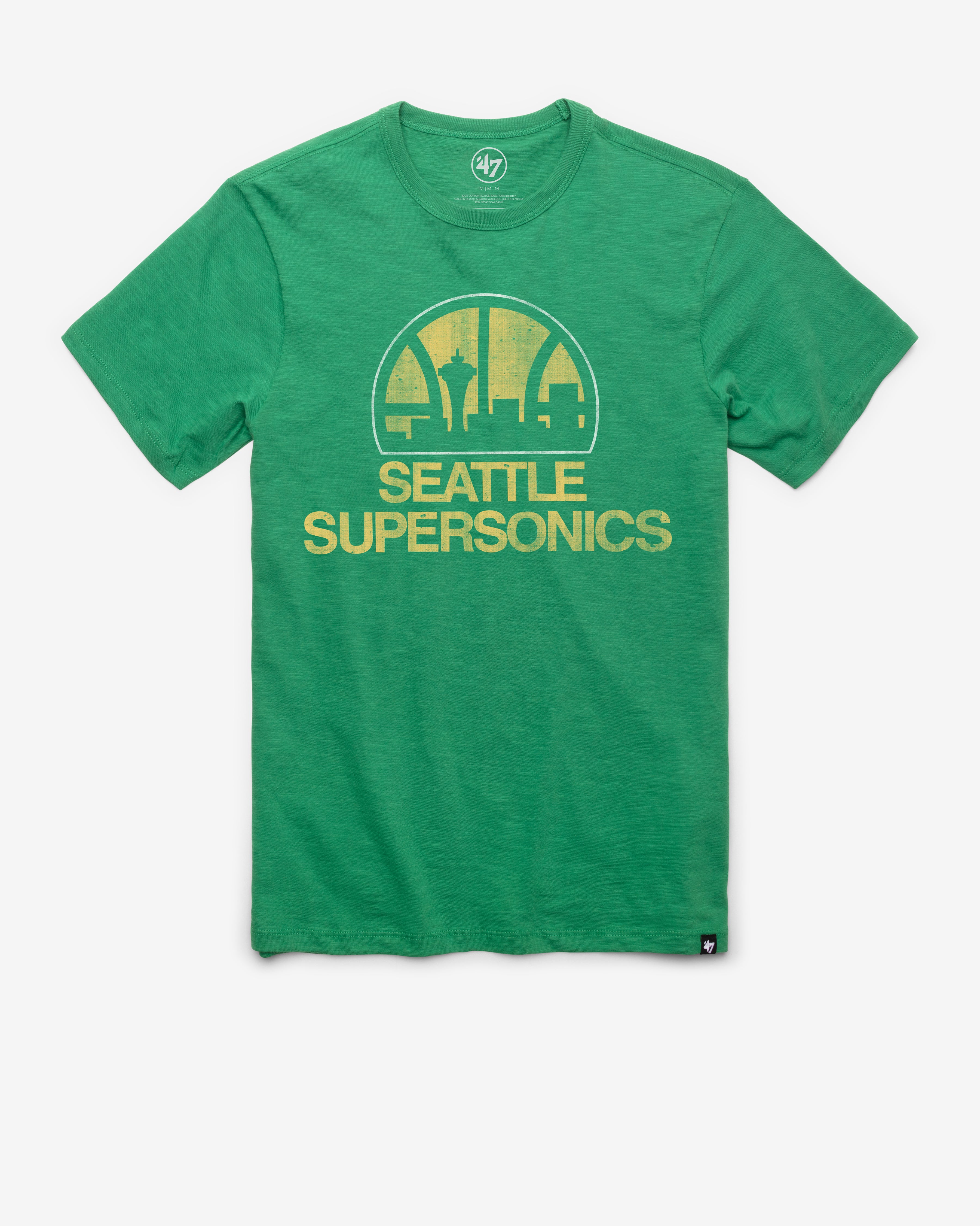 SEATTLE SUPERSONICS HARDWOOD CLASSICS GRIT '47 SCRUM TEE - Kelly