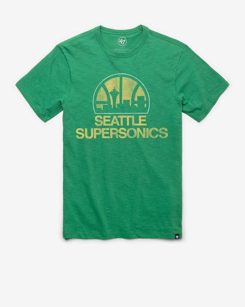 SEATTLE SUPERSONICS HARDWOOD CLASSICS GRIT '47 SCRUM TEE