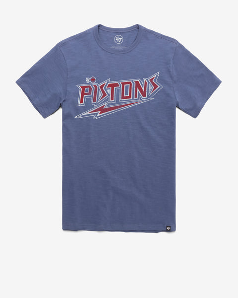 DETROIT PISTONS HARDWOOD CLASSICS GRIT WORDMARK '47 SCRUM TEE