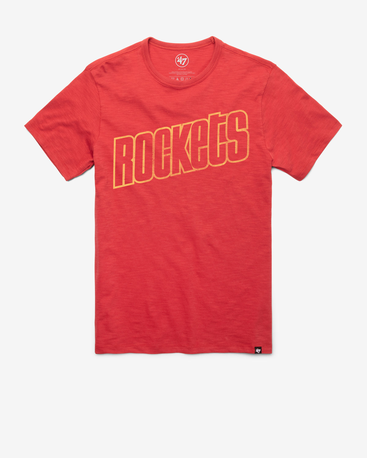 HOUSTON ROCKETS HARDWOOD CLASSICS GRIT WORDMARK '47 SCRUM TEE