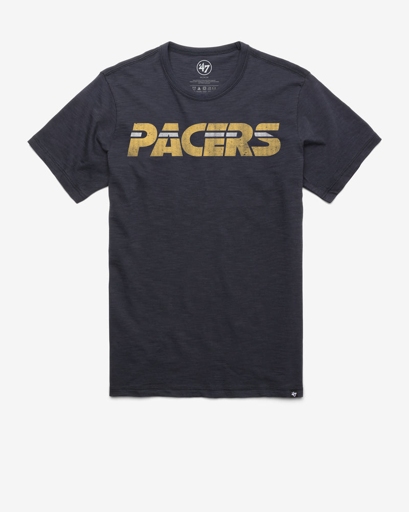 INDIANA PACERS HARDWOOD CLASSICS GRIT WORDMARK '47 SCRUM TEE