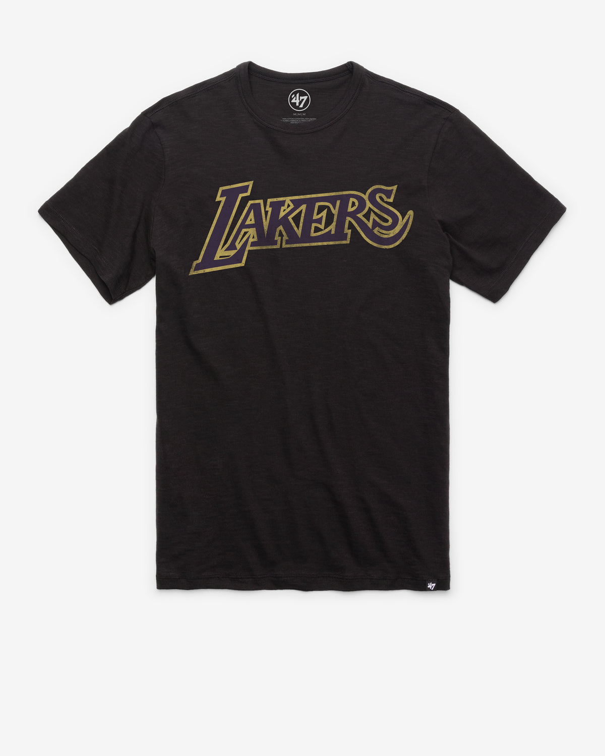 LOS ANGELES LAKERS HARDWOOD CLASSICS GRIT WORDMARK '47 SCRUM TEE
