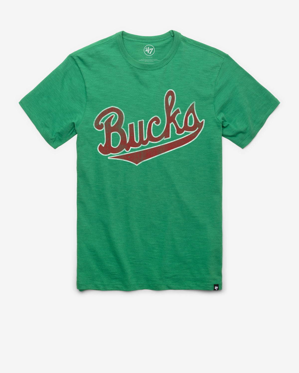 MILWAUKEE BUCKS HARDWOODS CLASSICS GRIT WORDMARK '47 SCRUM TEE