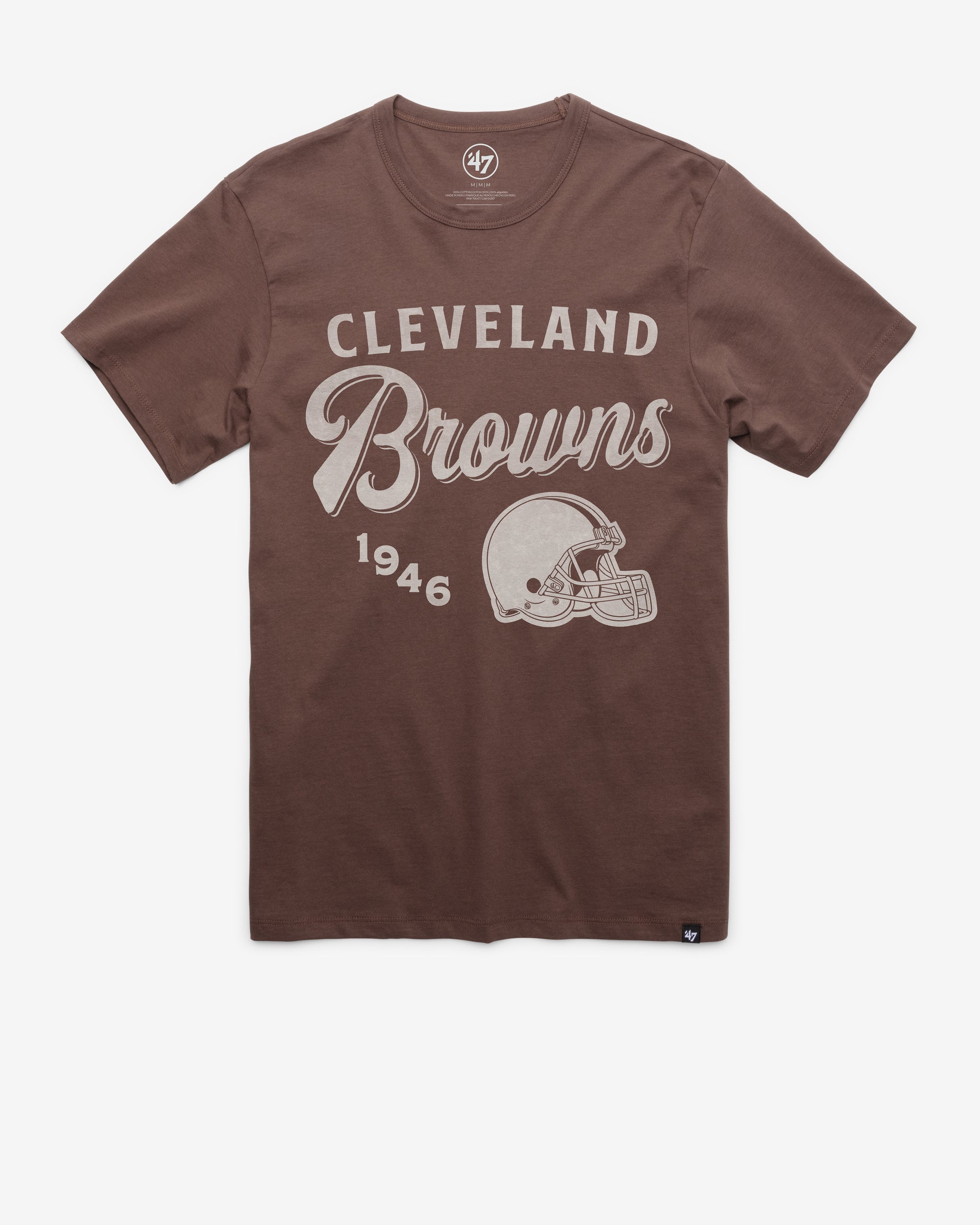 CLEVELAND BROWNS DIAG SCRIPT '47 FRANKLIN TEE