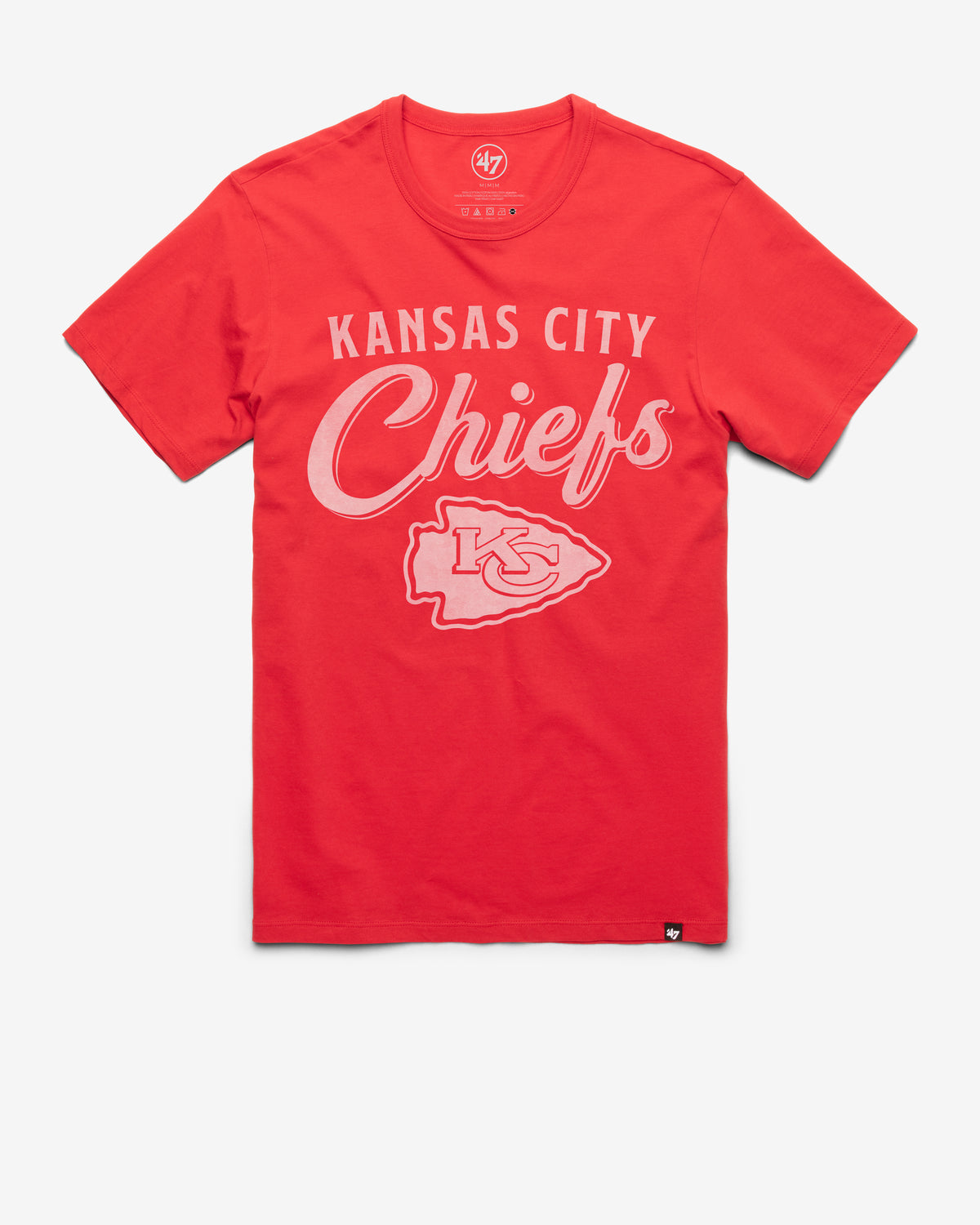 KANSAS CITY CHIEFS DIAG SCRIPT '47 FRANKLIN TEE