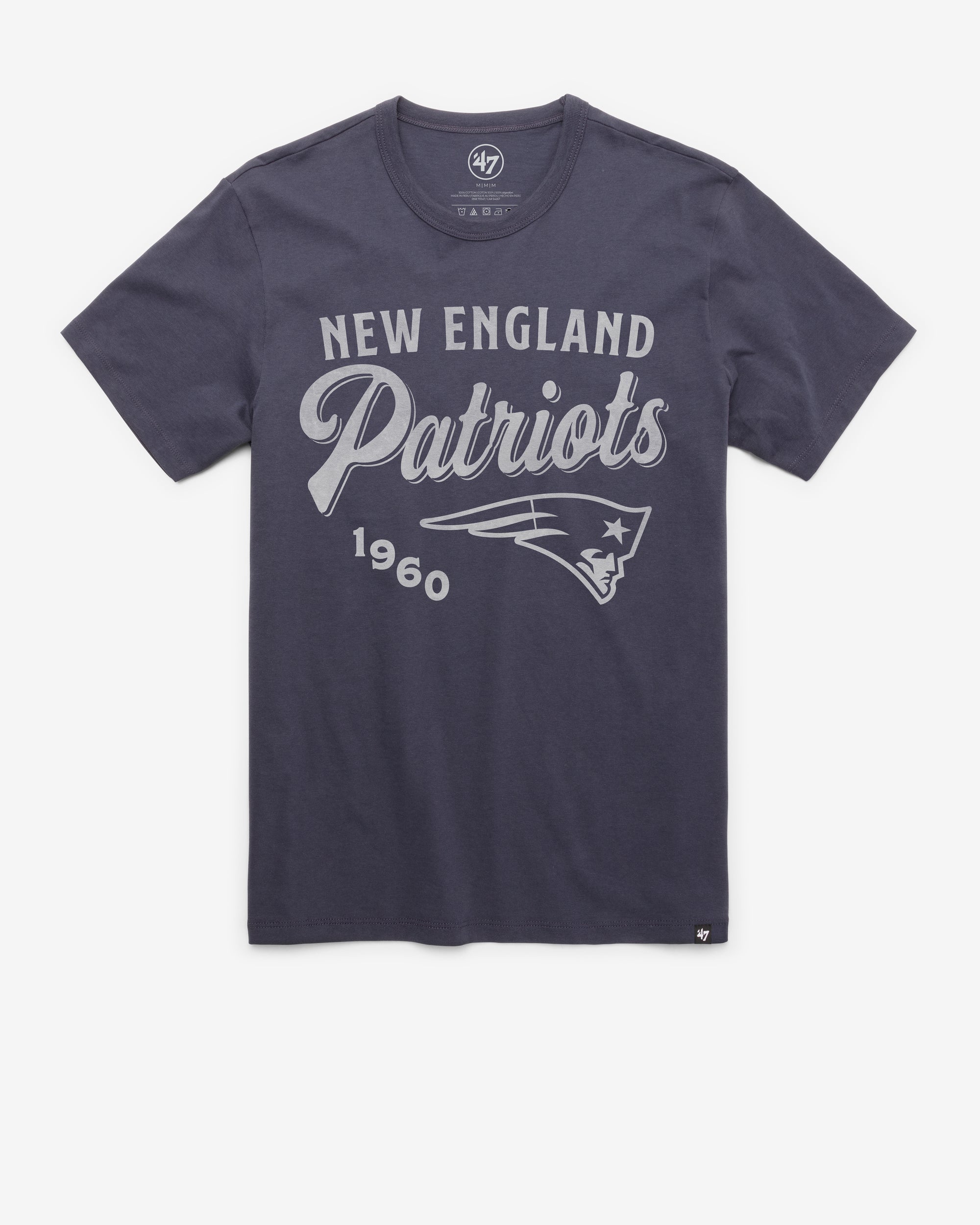 NEW ENGLAND PATRIOTS SCRIPT '47 FRANKLIN TEE