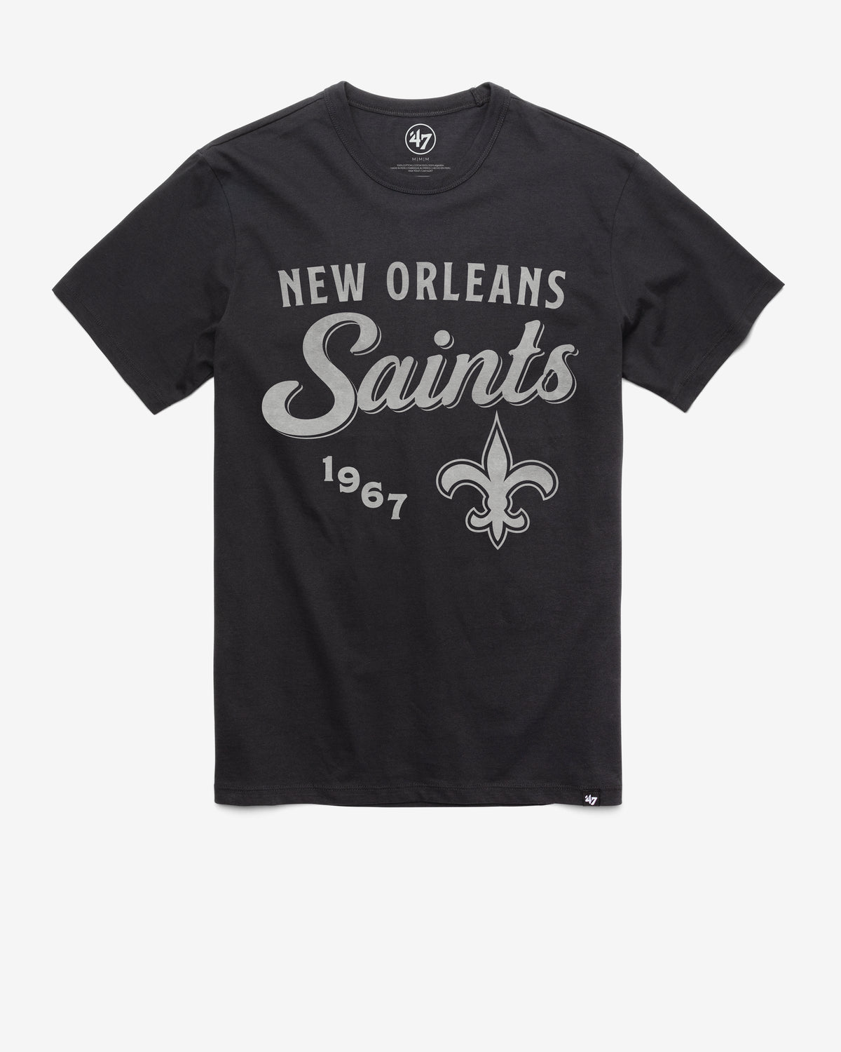 NEW ORLEANS SAINTS DIAG SCRIPT '47 FRANKLIN TEE