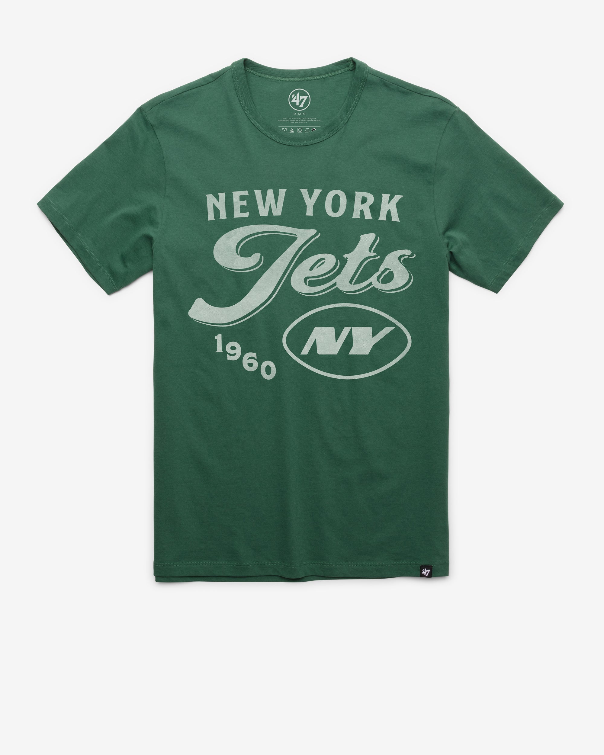 NEW YORK JETS DIAG SCRIPT '47 FRANKLIN TEE