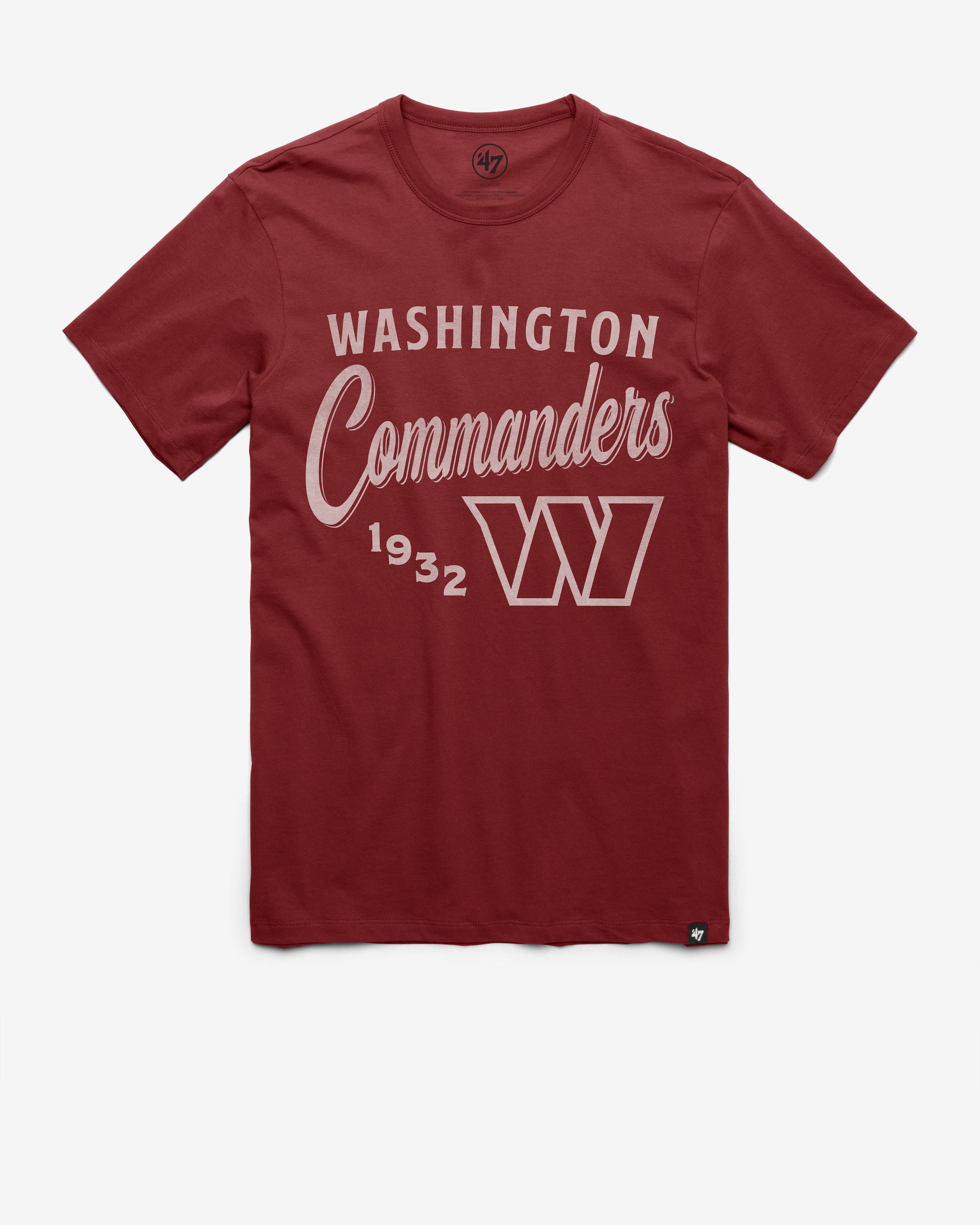 WASHINGTON COMMANDERS DIAG SCRIPT '47 FRANKLIN TEE