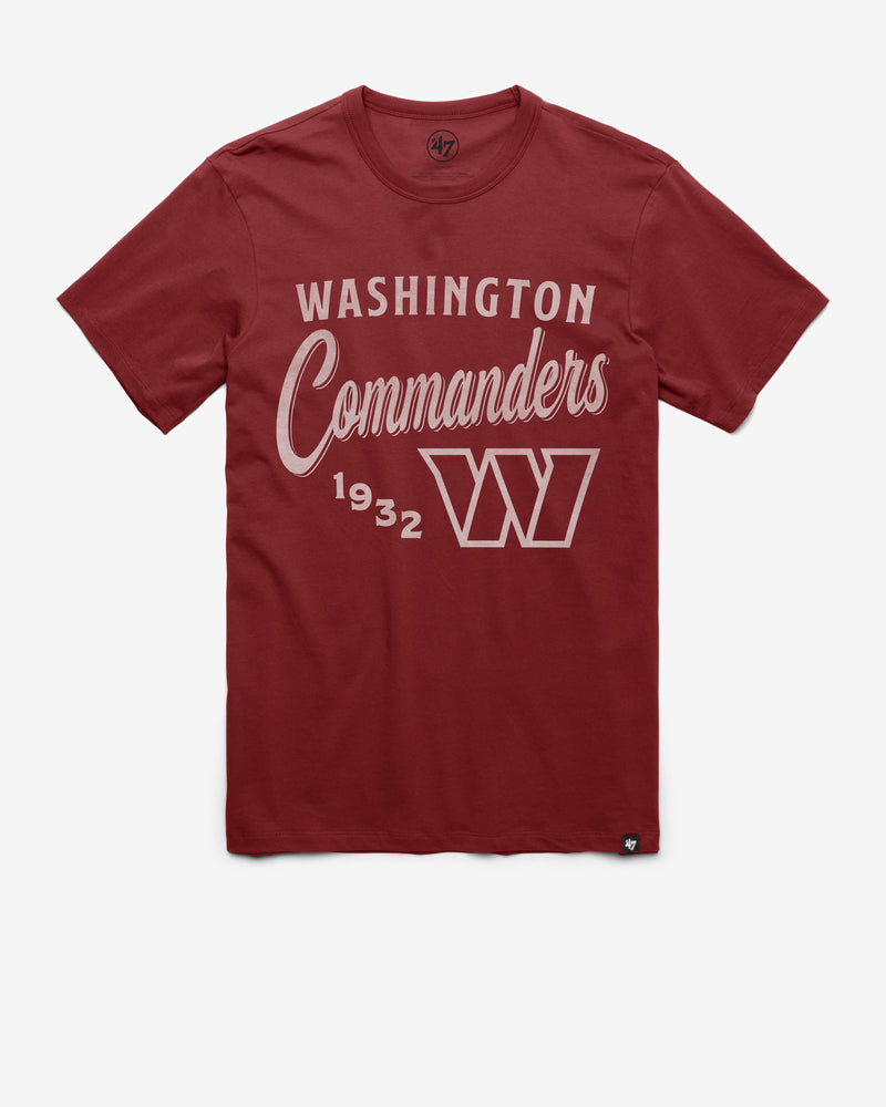 WASHINGTON COMMANDERS DIAG SCRIPT '47 FRANKLIN TEE