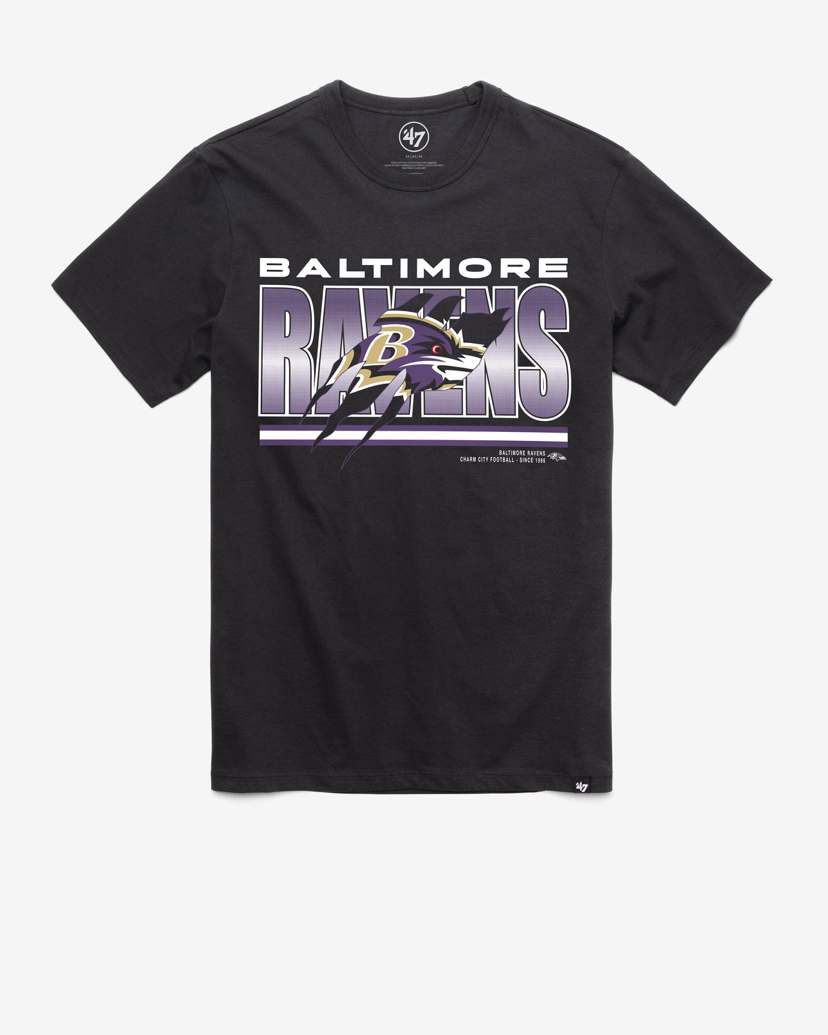 BALTIMORE RAVENS TEAM THUNDER RIP '47 FRANKLIN TEE