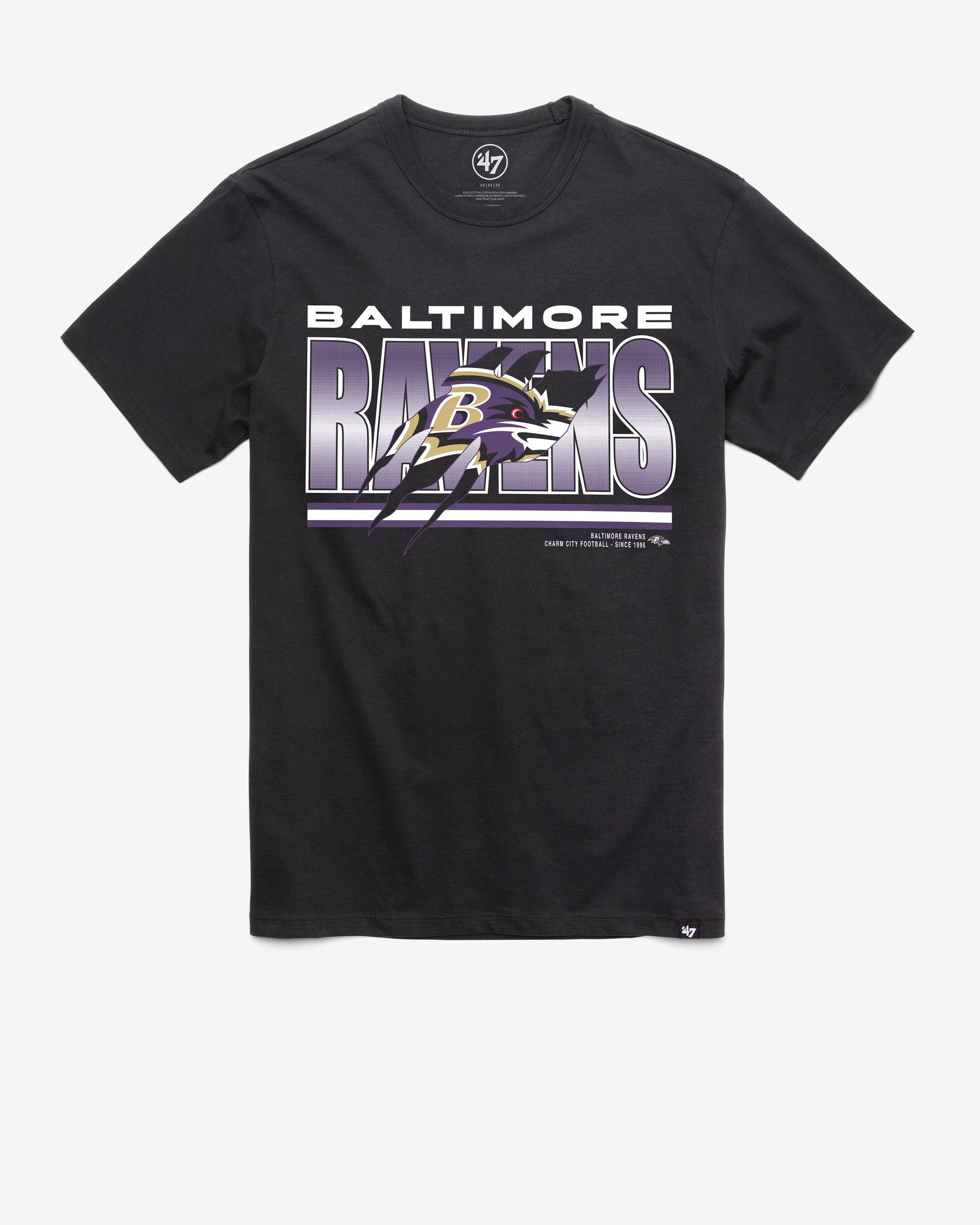 BALTIMORE RAVENS TEAM THUNDER RIP '47 FRANKLIN TEE
