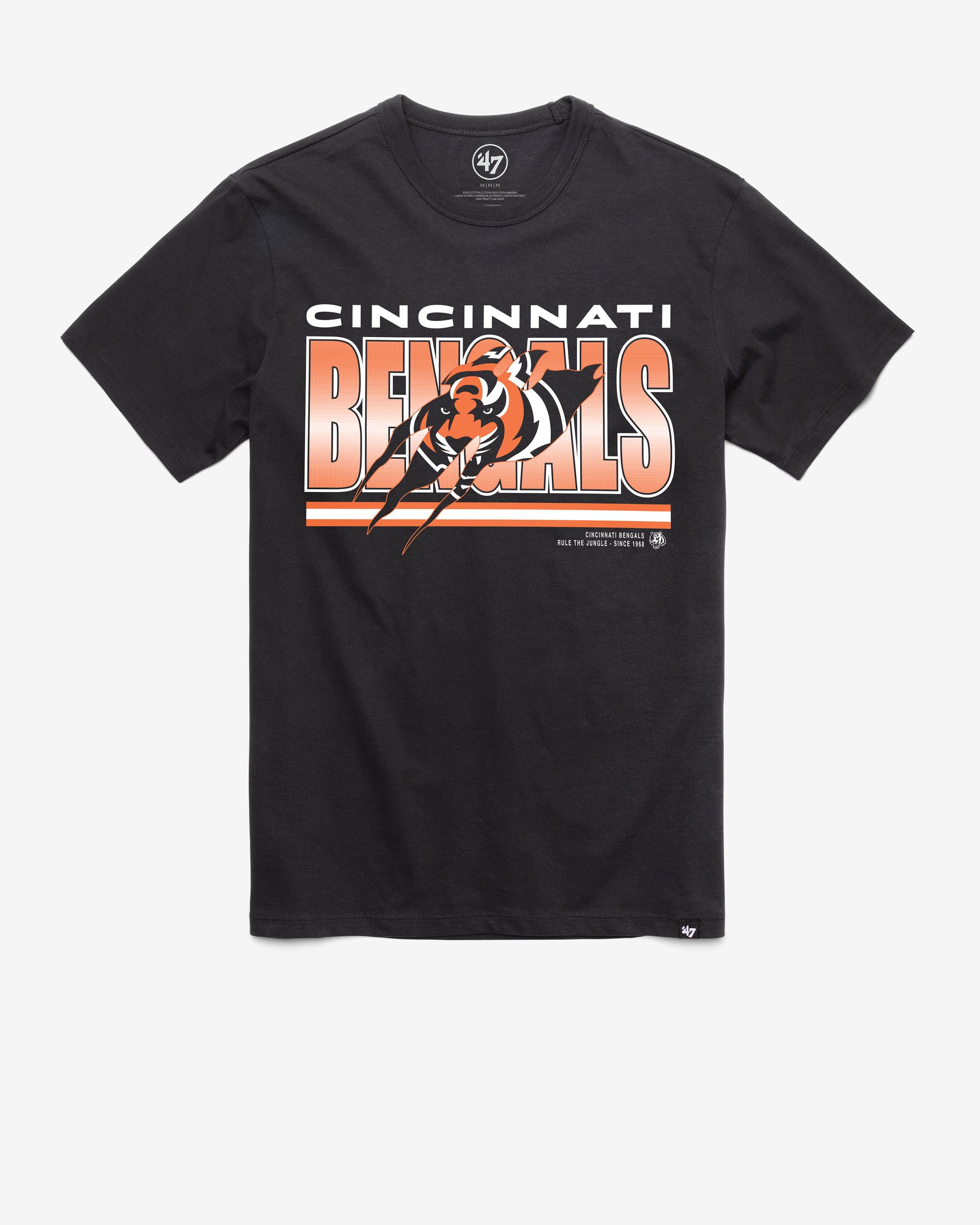 CINCINNATI BENGALS TEAM THUNDER RIP '47 FRANKLIN TEE