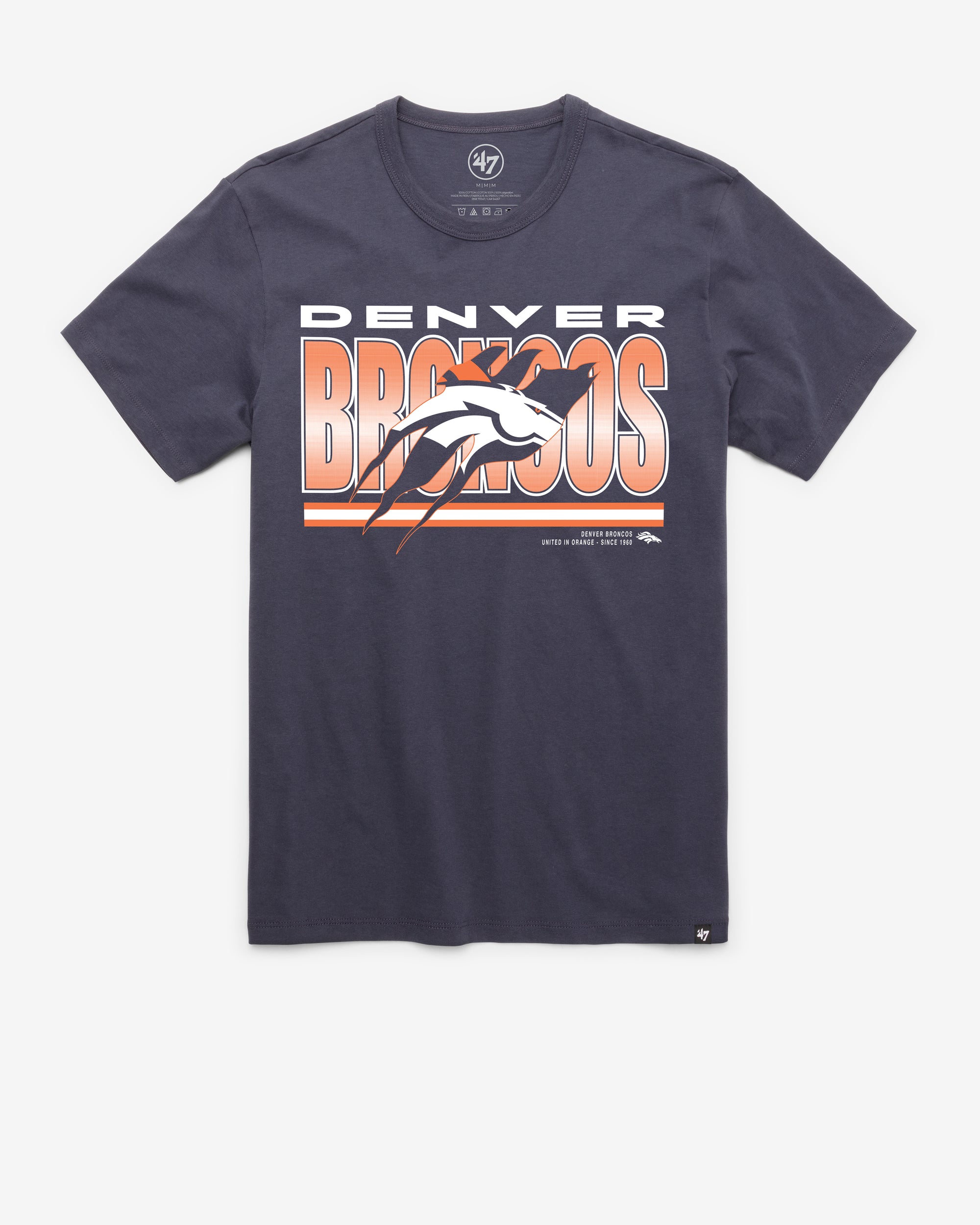 DENVER BRONCOS TEAM THUNDER RIP '47 FRANKLIN TEE