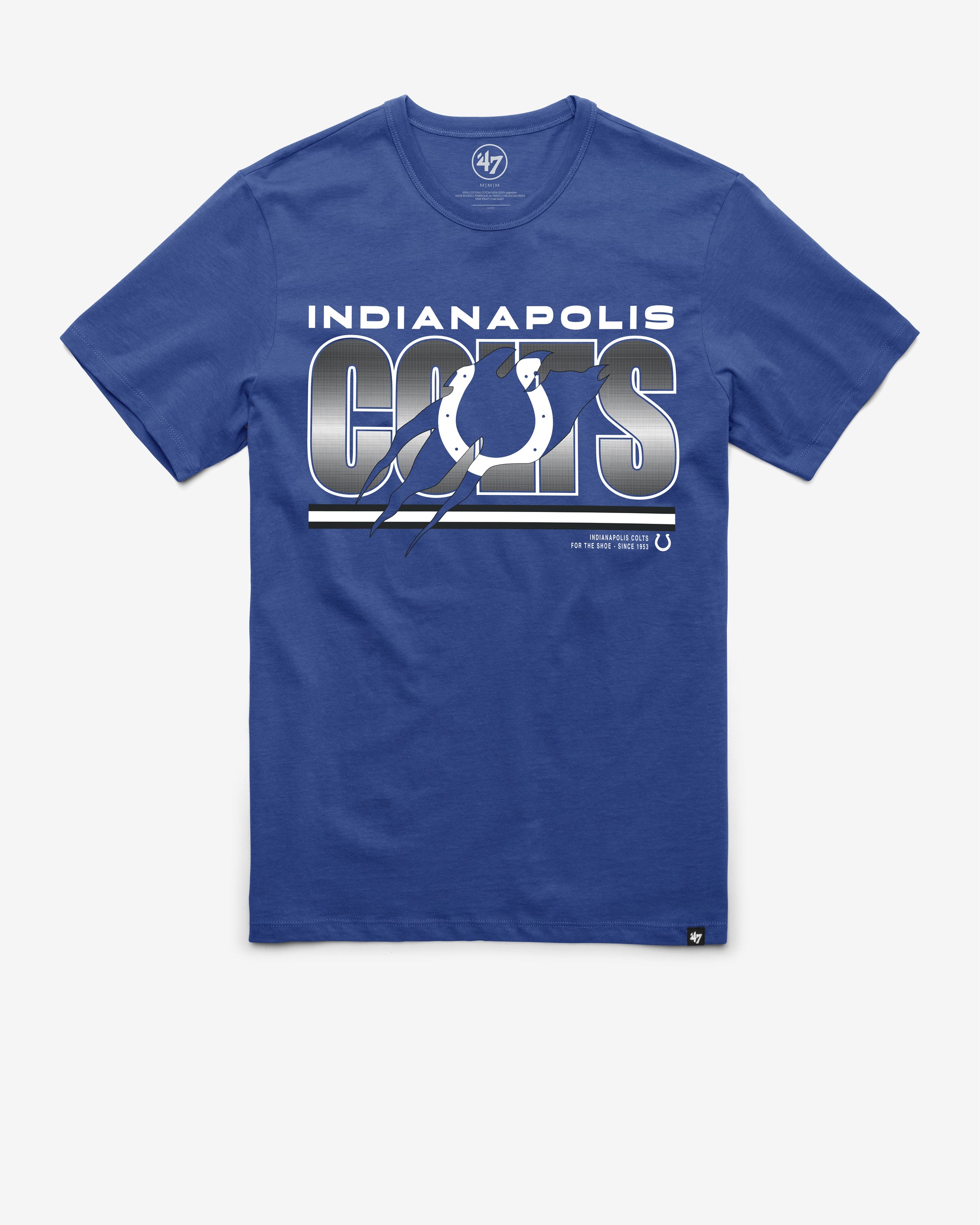 INDIANAPOLIS COLTS TEAM THUNDER RIP '47 FRANKLIN TEE