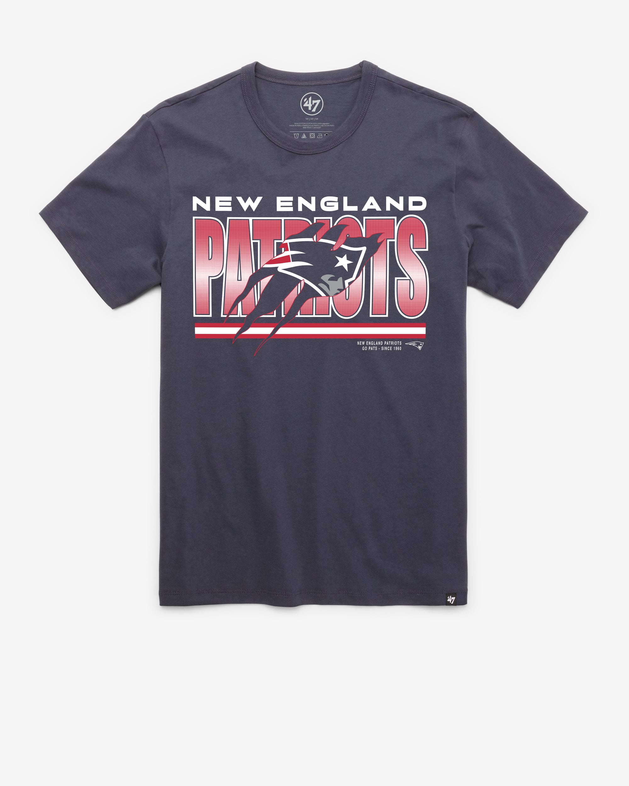 NEW ENGLAND PATRIOTS TEAM THUNDER RIP '47 FRANKLIN TEE