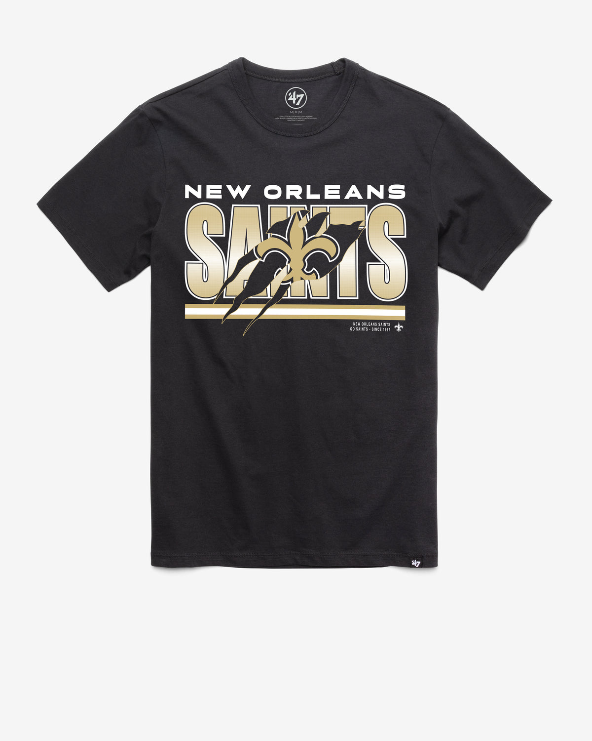 NEW ORLEANS SAINTS TEAM THUNDER RIP '47 FRANKLIN TEE