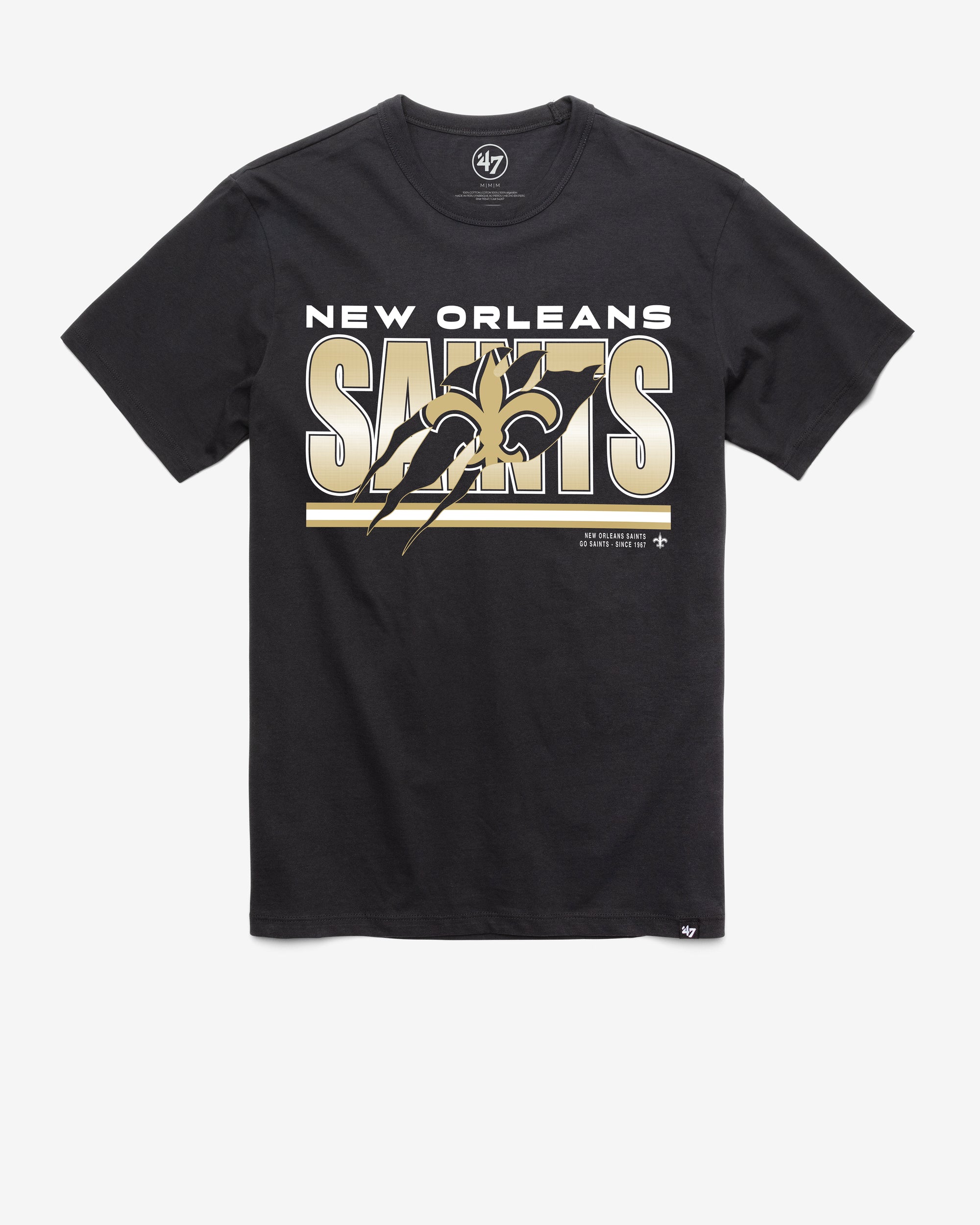 NEW ORLEANS SAINTS TEAM THUNDER RIP '47 FRANKLIN TEE