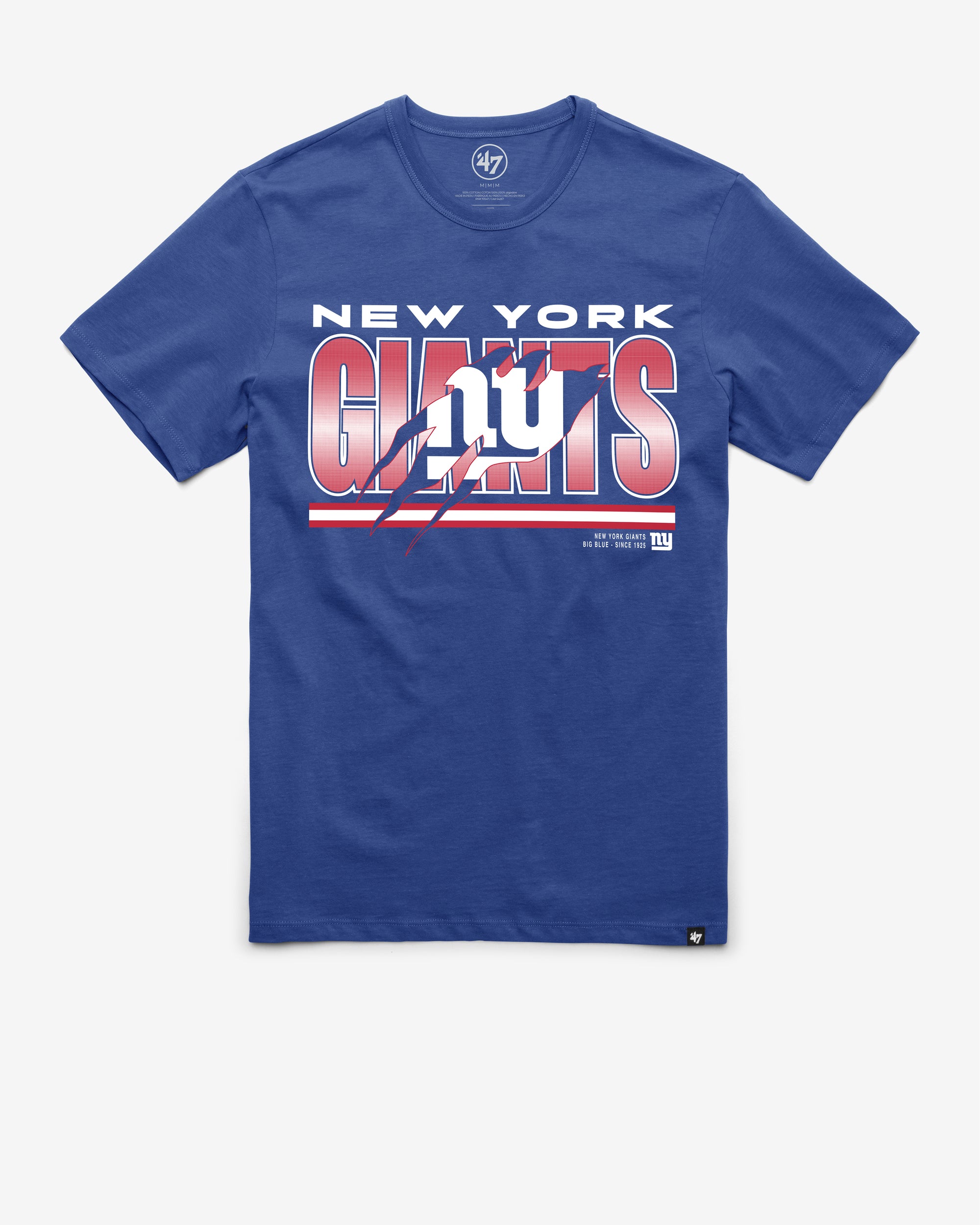 NEW YORK GIANTS TEAM THUNDER RIP '47 FRANKLIN TEE