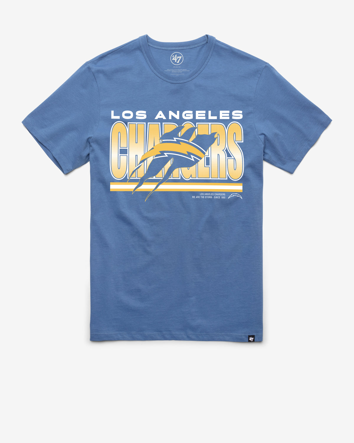 LOS ANGELES CHARGERS TEAM THUNDER RIP '47 FRANKLIN TEE