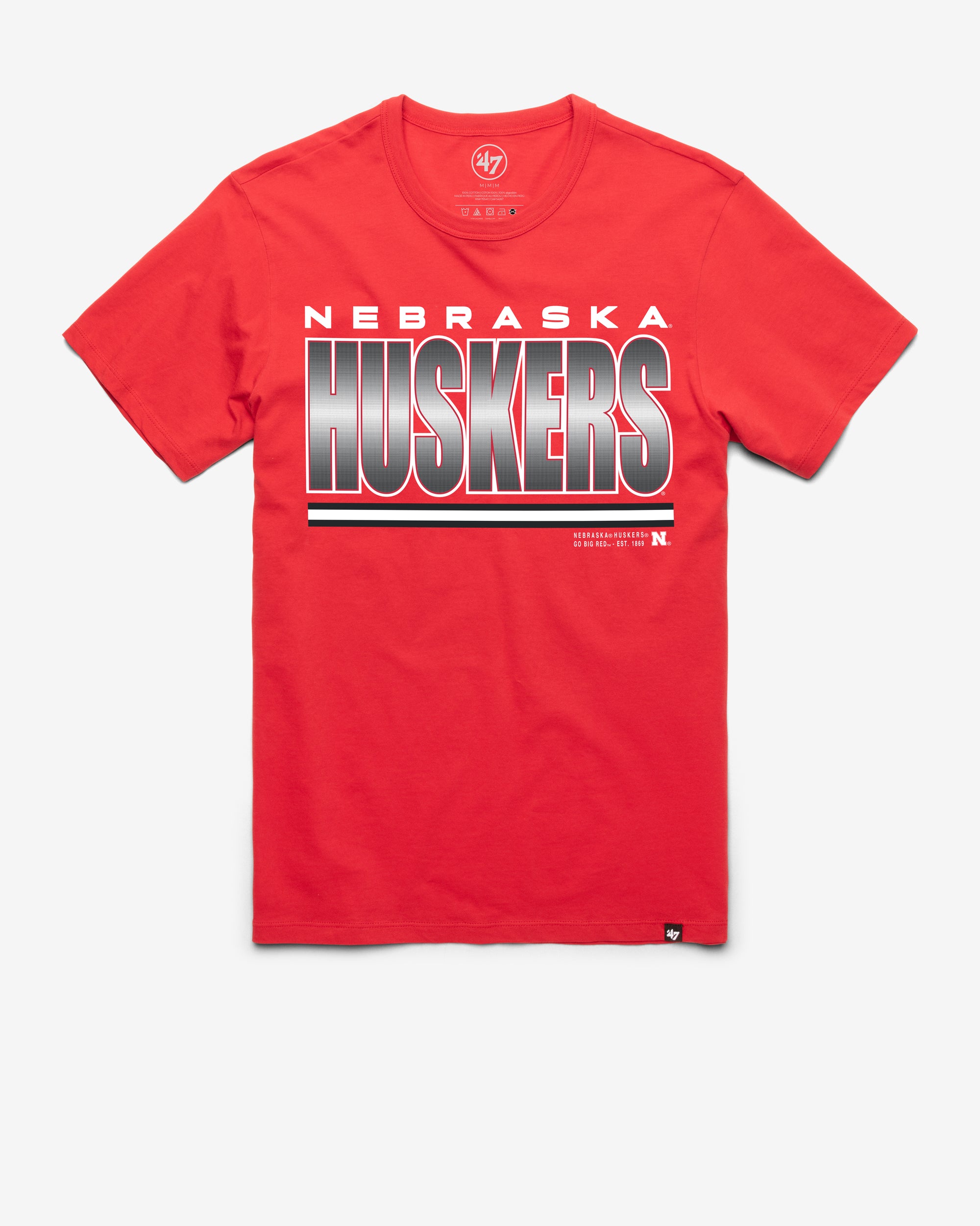NEBRASKA CORNHUSKERS THUNDER RIP '47 FRANKLIN TEE