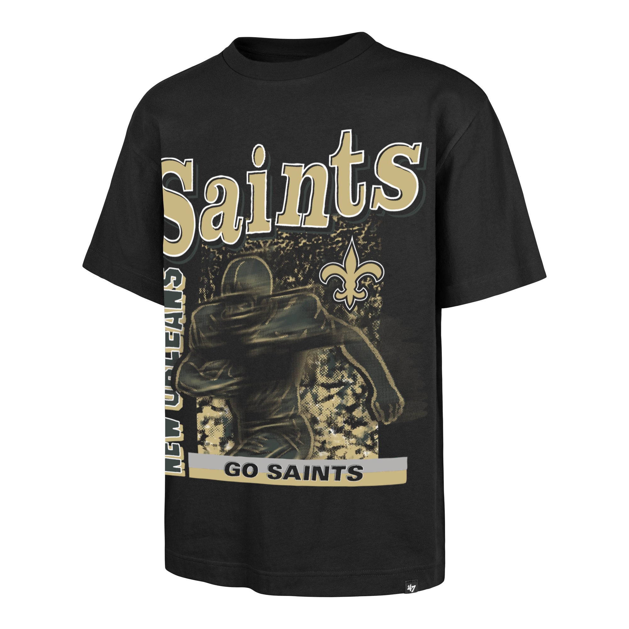 NEW ORLEANS SAINTS SPEED BURST '47 FOUNDATION TEE