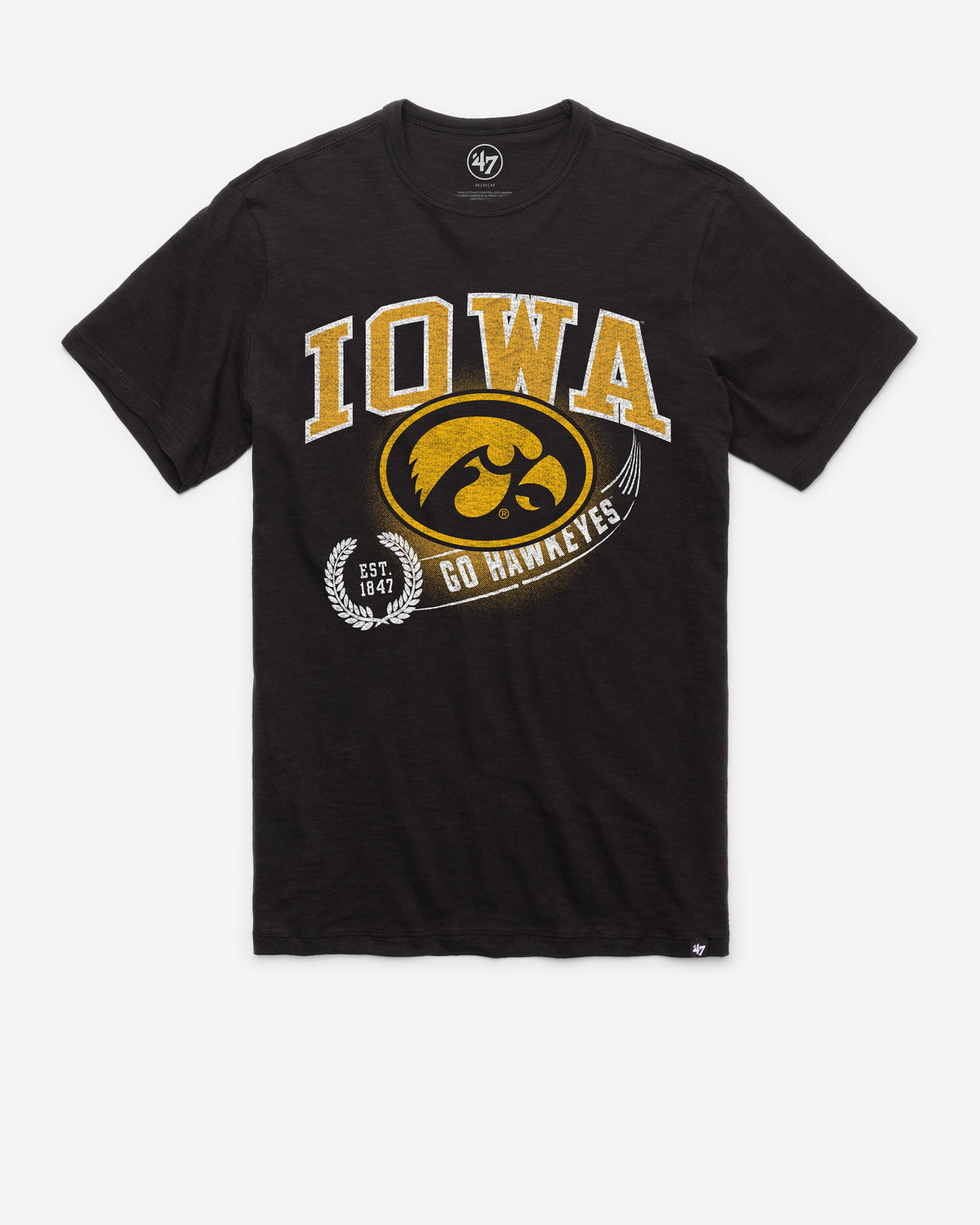 IOWA HAWKEYES STREAK '47 SCRUM TEE