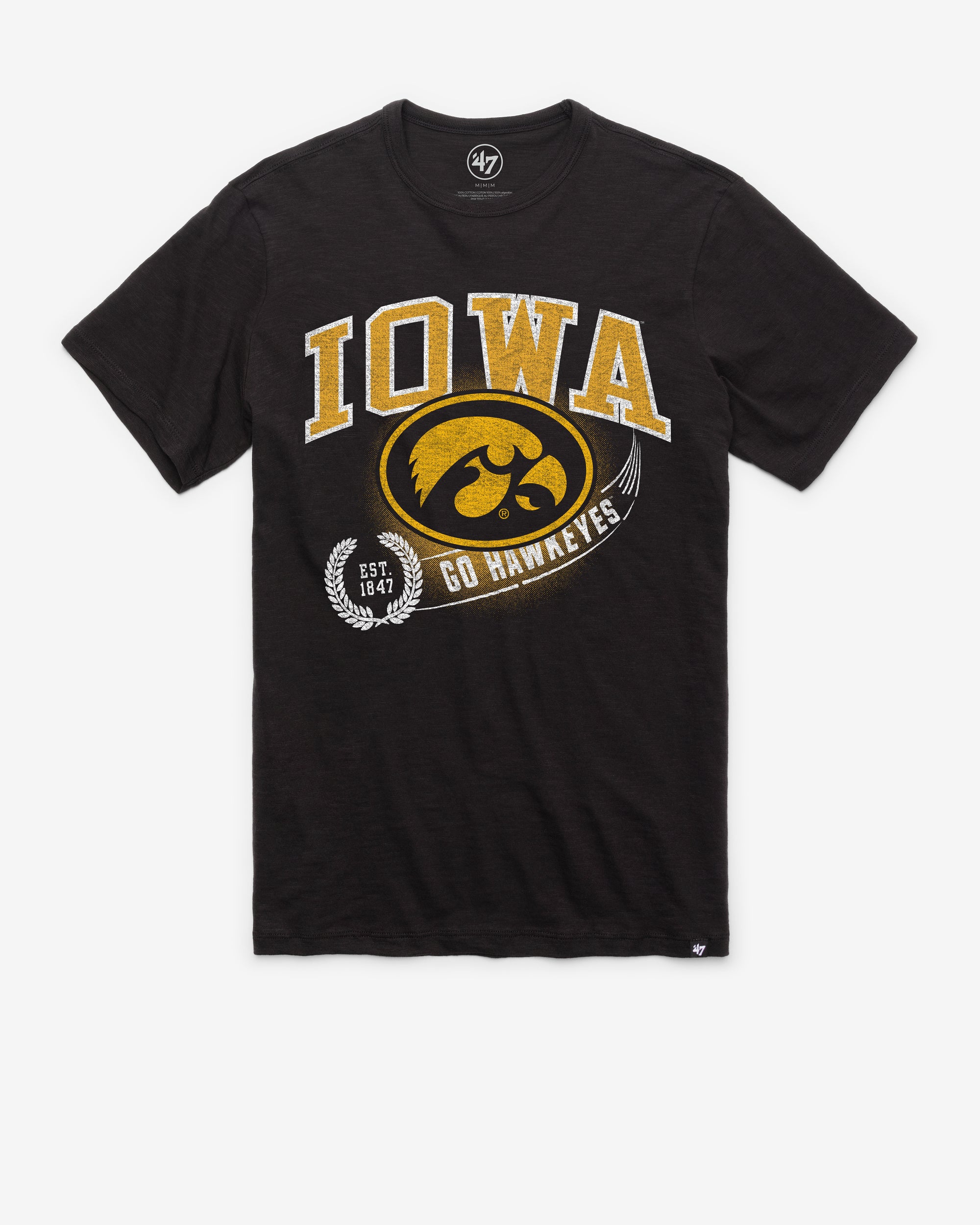 IOWA HAWKEYES STREAK '47 SCRUM TEE