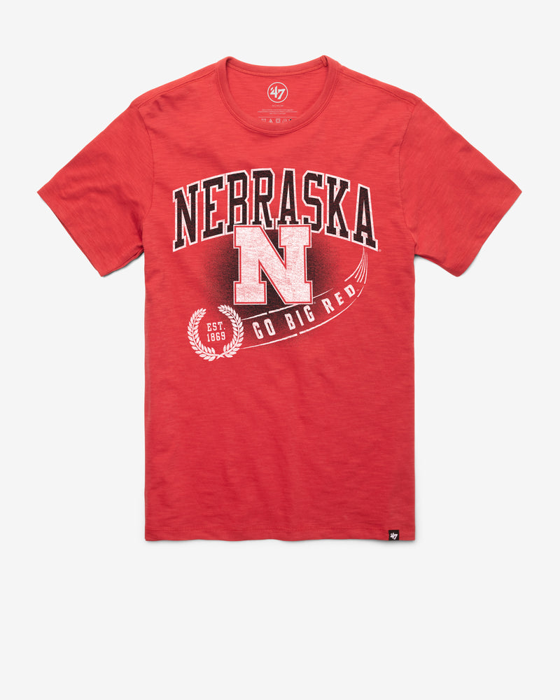 NEBRASKA CORNHUSKERS STREAK '47 SCRUM TEE
