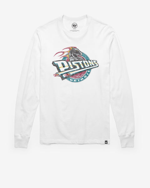 DETROIT PISTONS HARDWOOD CLASSICS PREMIER '47 FRANKLIN LONG SLEEVE TEE