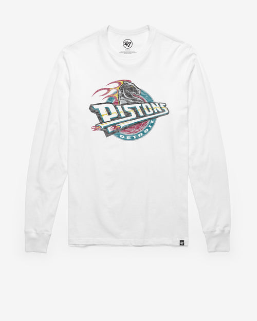 DETROIT PISTONS HARDWOOD CLASSICS PREMIER '47 FRANKLIN LONG SLEEVE TEE