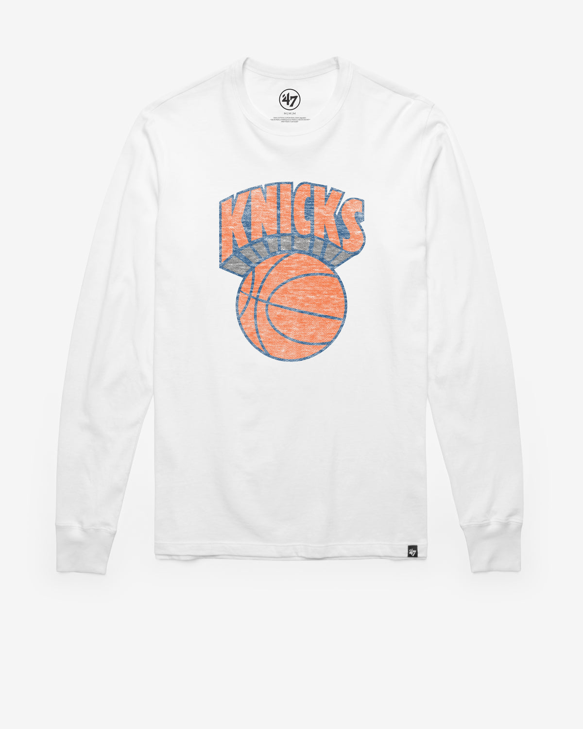 NEW YORK KNICKS HARDWOOD CLASSICS PREMIER '47 FRANKLIN LONG SLEEVE TEE
