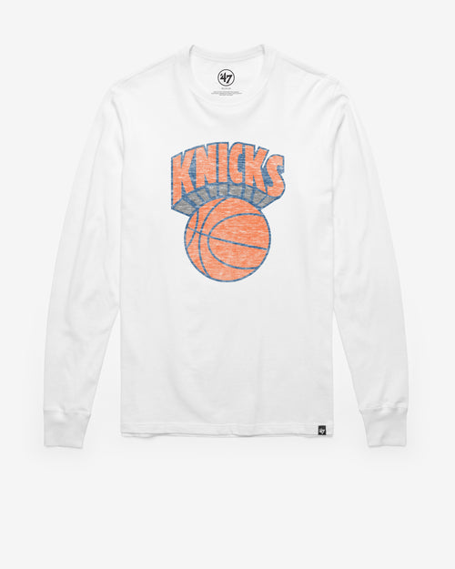 NEW YORK KNICKS HARDWOOD CLASSICS PREMIER '47 FRANKLIN LONG SLEEVE TEE