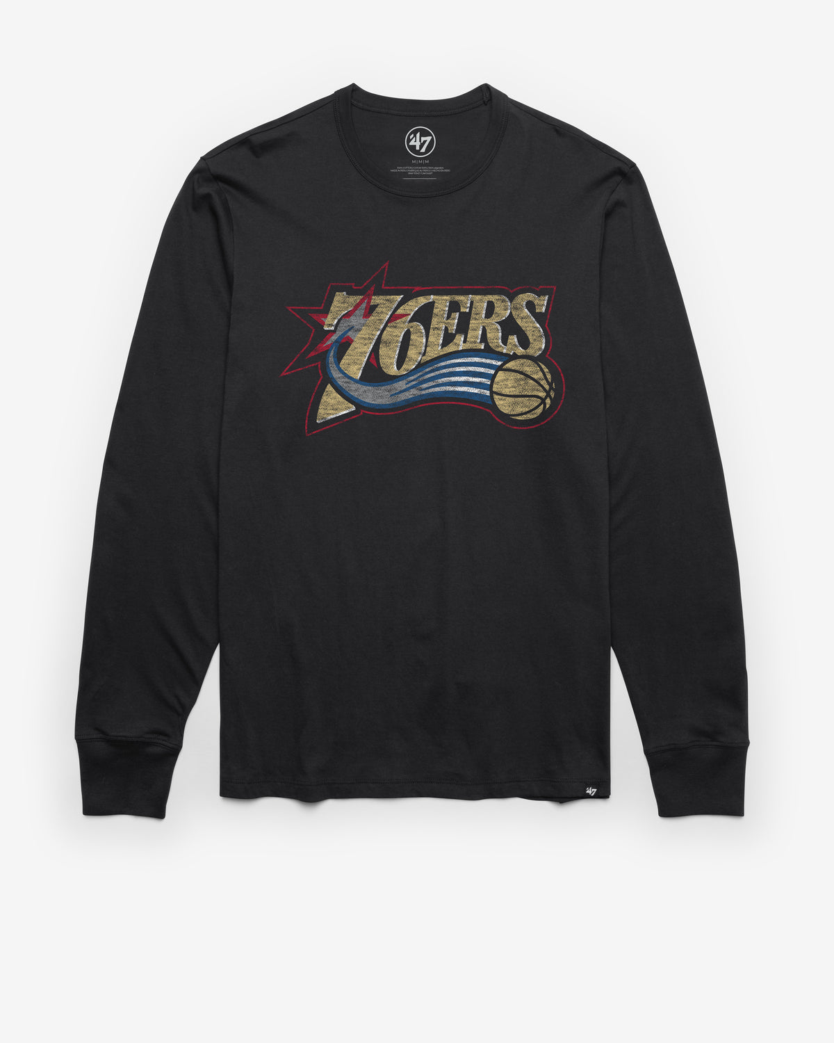 PHILADELPHIA 76ERS HARDWOOD CLASSICS PREMIER '47 FRANKLIN LONG SLEEVE TEE