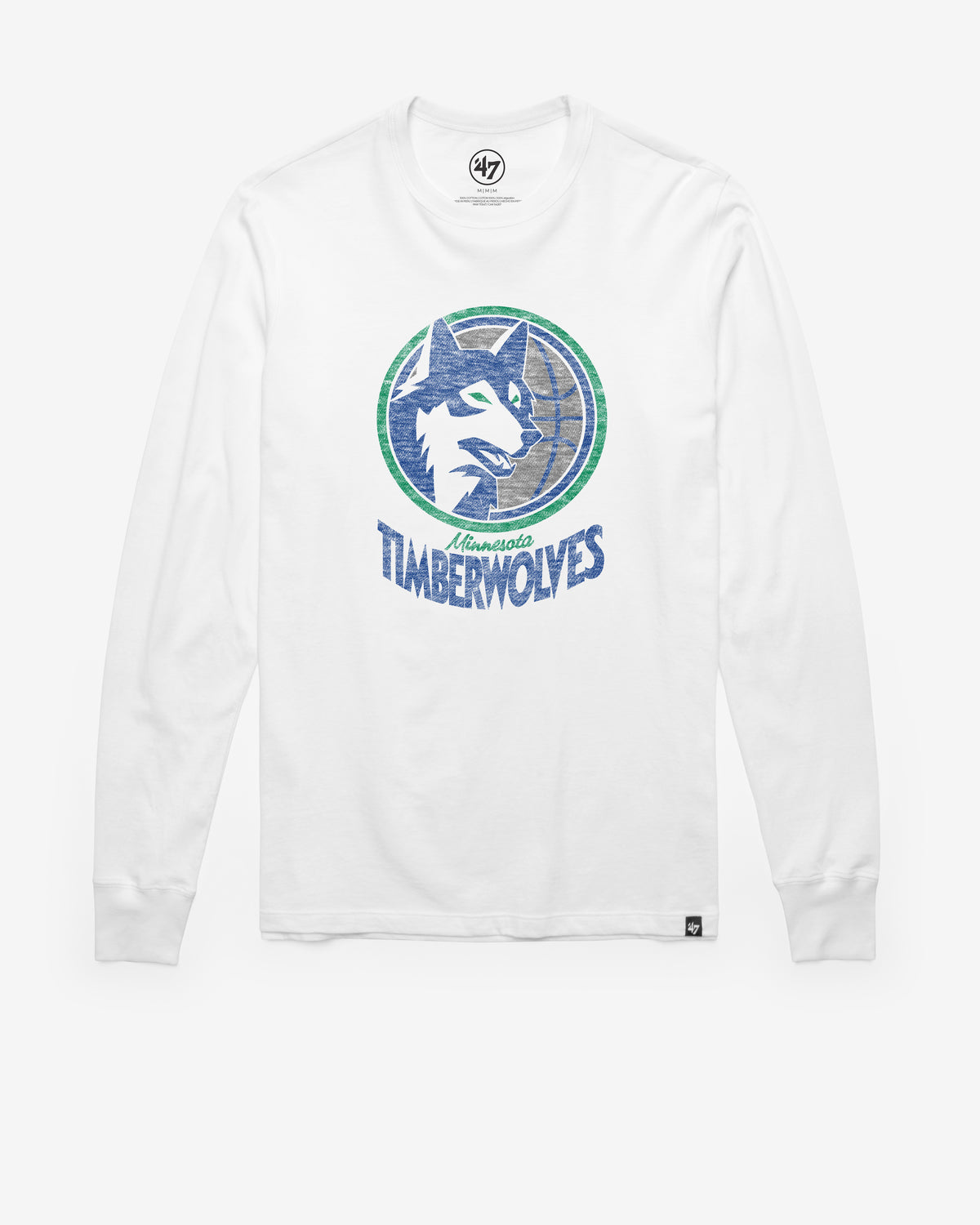 MINNESOTA TIMBERWOLVES HARDWOOD CLASSICS PREMIER '47 FRANKLIN LONG SLEEVE TEE