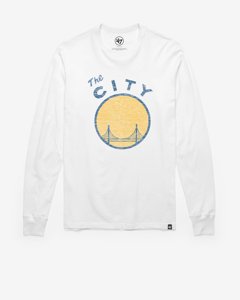 SAN FRANCISCO WARRIORS HARDWOOD CLASSICS PREMIER '47 FRANKLIN LONG SLEEVE TEE