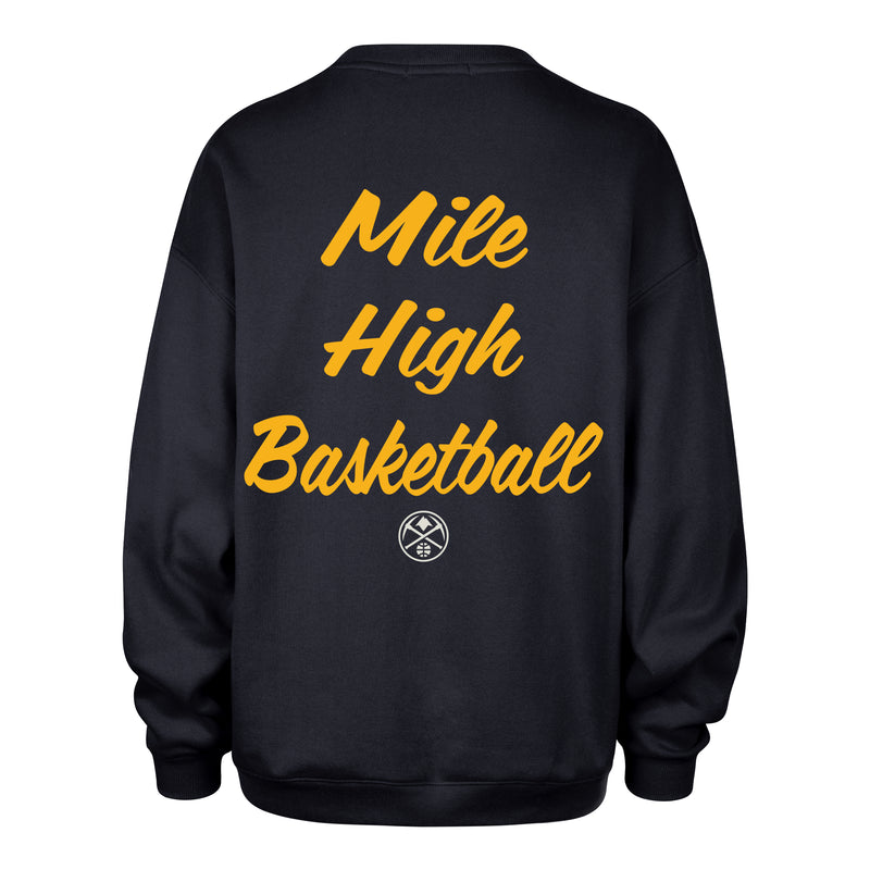 DENVER NUGGETS SHOUT IT OUT '47 WOMEN'S OVERSIZED CREW