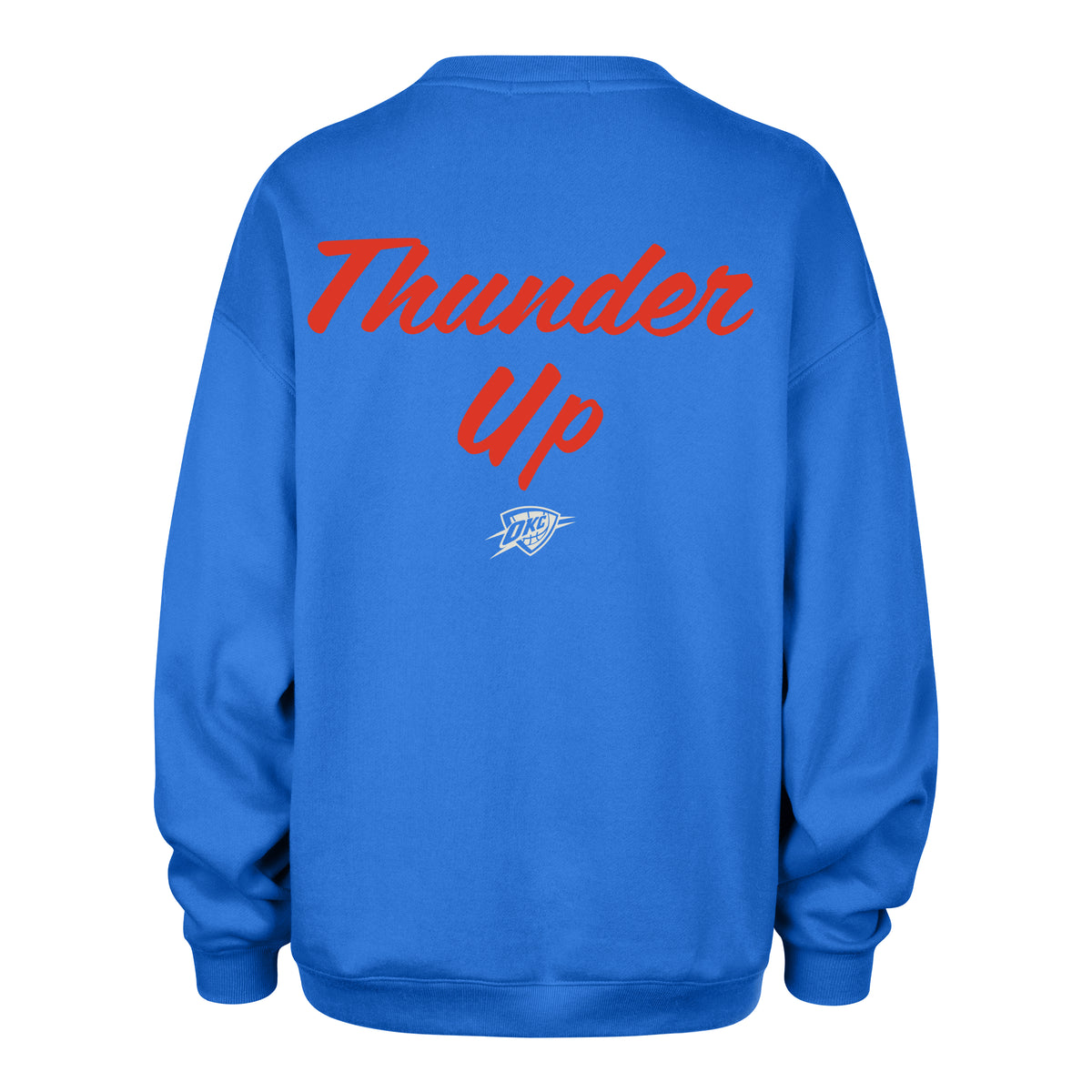OKLAHOMA CITY THUNDER SHOUT IT OUT '47 WOMEN'S OVERSIZED CREW